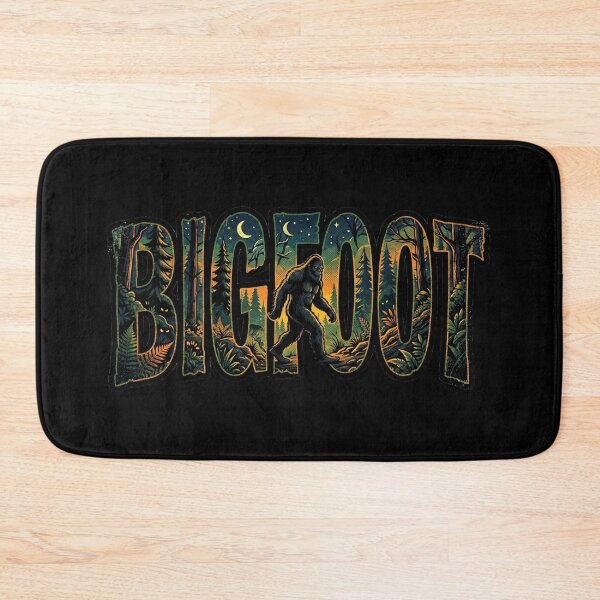 Item preview, Bigfoot Retro Pop Art Forest Cryptid Typography designed and sold by redsharkuk.
