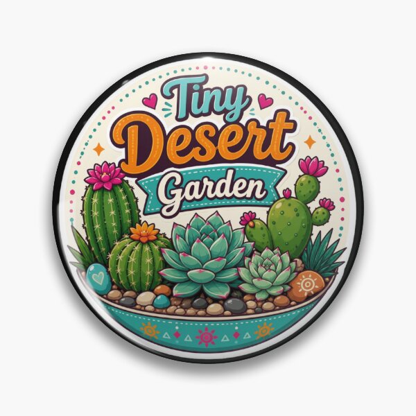 Item preview, Tiny Desert Garden Cactus Succulent  designed and sold by Sketchlegacy.
