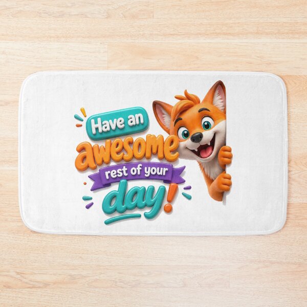 Item preview, Awesome Day Fox Greeting designed and sold by BlissBlvdShop.