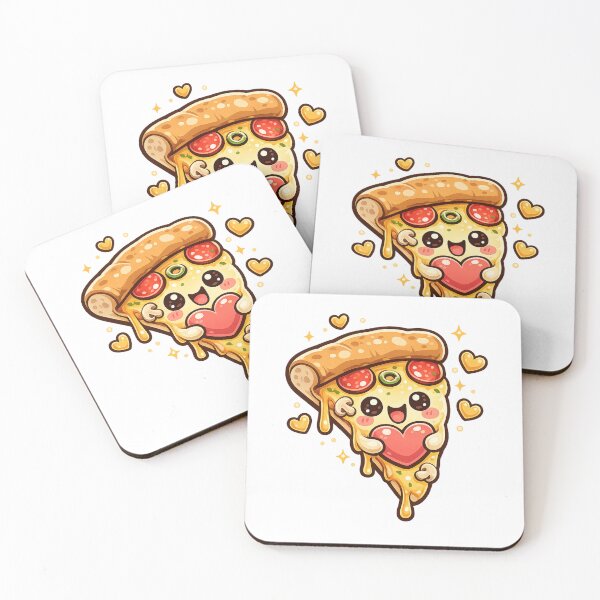 Item preview, Happy Pizza Slice designed and sold by Wild Horizon Studio.
