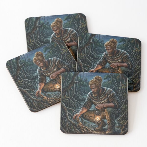 Item preview, MYSTICAL ENCOUNTER IN THE MANGROVE SWAMP designed and sold by Curiosiart.