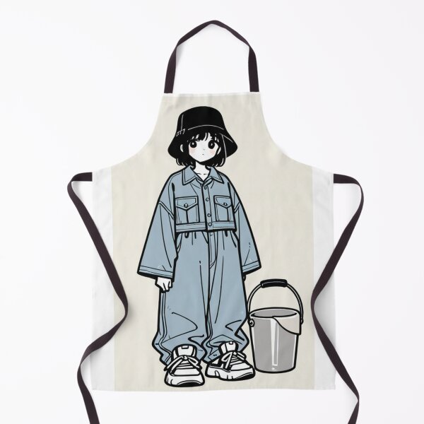 Item preview, Fashion - Man in Blue Top Bucket Hat Baggy Jeans Streetwear Anime designed and sold by AnimeShin.