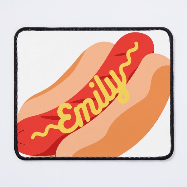 Item preview, Emily Hot Dog with Mustard designed and sold by Hockeybrat26.