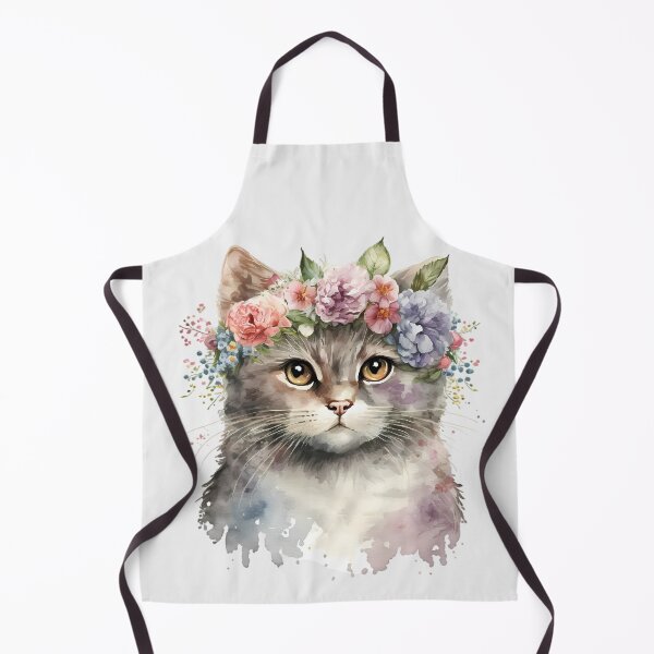 Item preview, Floral Crown Cat Portrait designed and sold by FloreDreamStudio.