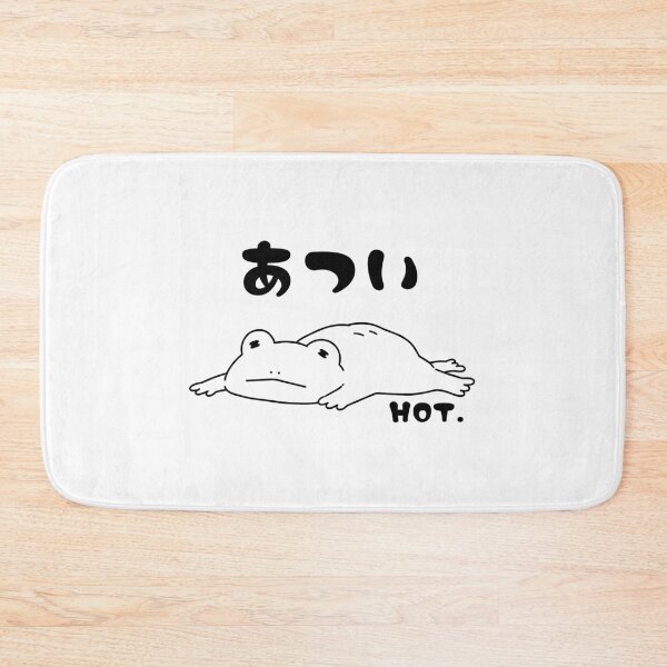 Item preview, Hot Frog Japanese Hiragana Cute Lazy Frog Summer Gift Funny Frog Lover Animal Art designed and sold by medicalkinoko.