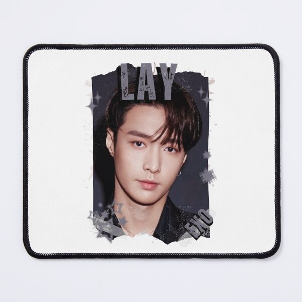 Item preview, EXOO Lay Kpop Solo Artist Black and White Collage Digital Art Portrait designed and sold by AJUNICE STUDIO.