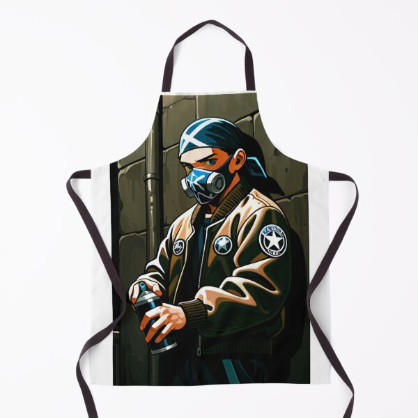 Item preview, Fashion - Man in Brown Bomber Jacket Spray Can Streetwear Anime Variant 2 designed and sold by AnimeShin.