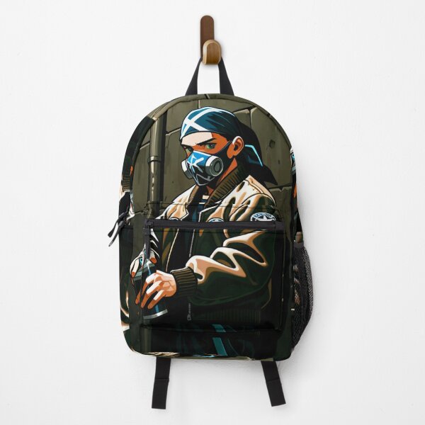 Item preview, Fashion - Man in Brown Bomber Jacket Spray Can Streetwear Anime Variant 2 designed and sold by AnimeShin.
