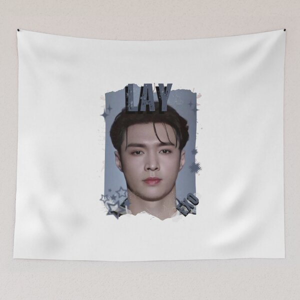Artikelvorschau, EXOO Lay Kpop Solo-Künstler Schwarz-Weiß-Collage Digitales Kunstporträt entworfen und verkauft von AJUNICE STUDIO.