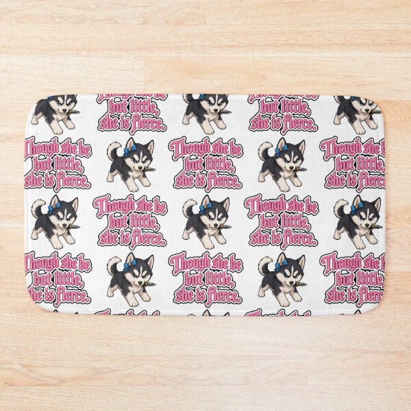Item preview, Though she be little, she be fierce. Husky, puppy 2 designed and sold by DaveNeurotic.