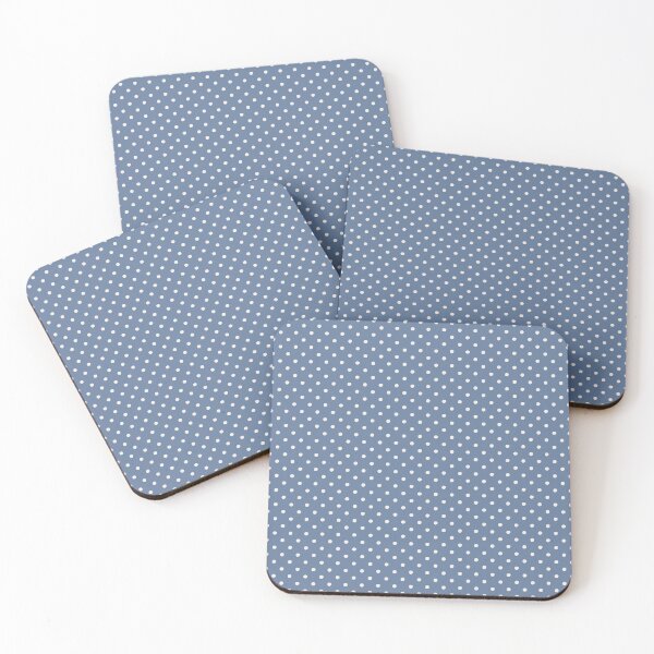 Item preview, Dusty Blue Polka Dot Phone Case for Students | Cream and Slate Blue Pattern Journal for Teachers | Muted Blue Dotted Blanket for Mom | Elegant Navy Blue Polka Dot Tote Bag for Nurses designed and sold by VivaFy.