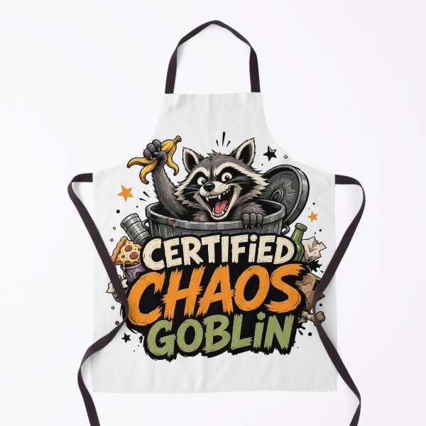 Item preview, Funny Raccoon Certified Chaos Goblin designed and sold by Rag-Dog.