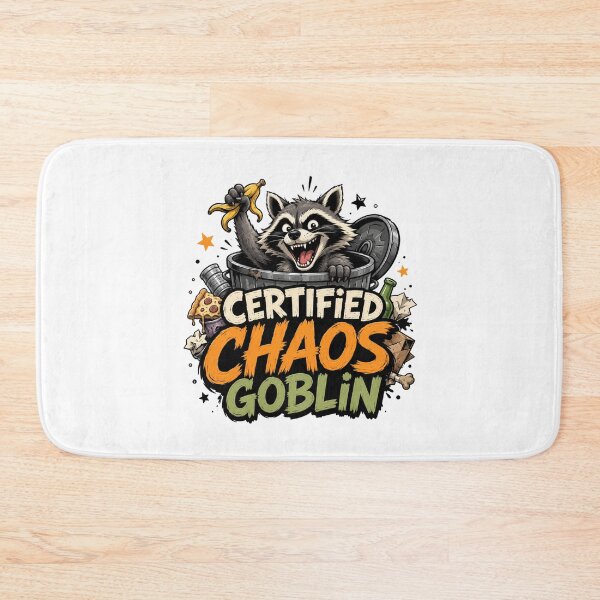 Item preview, Funny Raccoon Certified Chaos Goblin designed and sold by Rag-Dog.