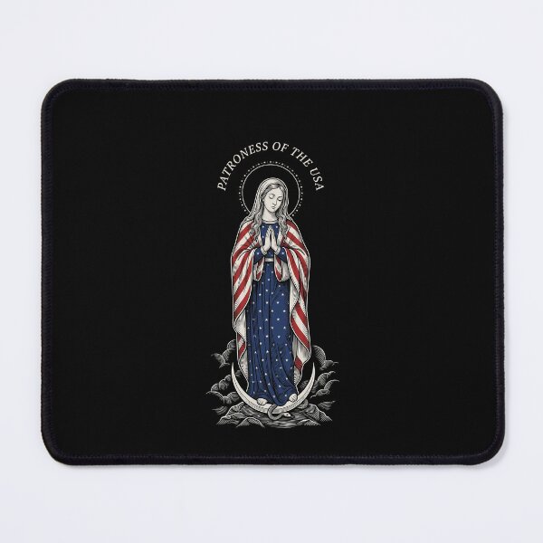 Item preview, Patroness Of The USA Patriotic Virgin Mary United States Devotion designed and sold by SofenArt.