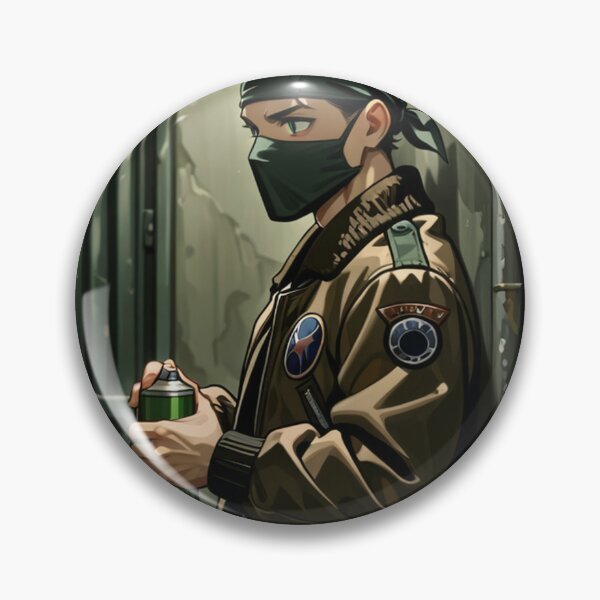 Item preview, Fashion - Man in Brown Bomber Jacket Spray Can Streetwear Anime Variant 3 designed and sold by AnimeShin.