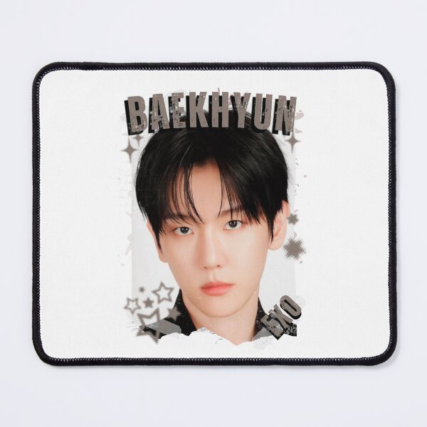 Item preview,  EXOO Baekhyun Kpop Solo Artist Black and White Collage Digital Art Portrait designed and sold by AJUNICE STUDIO.