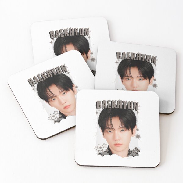 Item preview,  EXOO Baekhyun Kpop Solo Artist Black and White Collage Digital Art Portrait designed and sold by AJUNICE STUDIO.