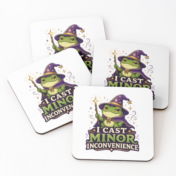 Item preview, Funny Frog Wizard I Cast Minor Inconvenience designed and sold by Rag-Dog.