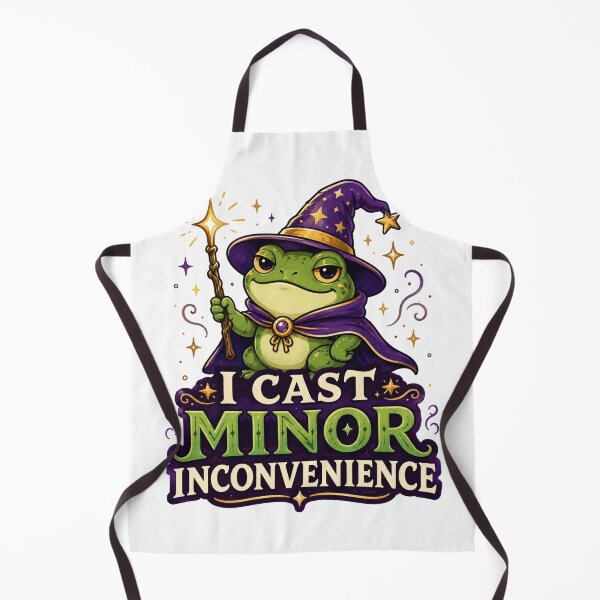 Item preview, Funny Frog Wizard I Cast Minor Inconvenience designed and sold by Rag-Dog.