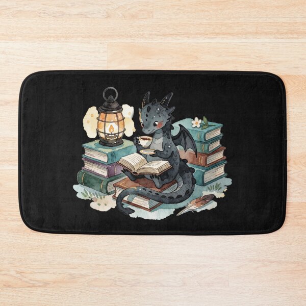 Item preview, Tea Time Dragon | Cozy Fantasy Reader designed and sold by AillustriaAK.