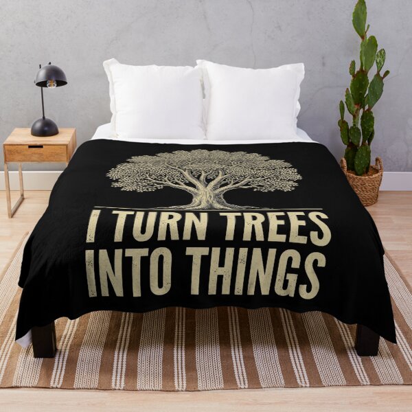 Item preview, I Turn Trees Into Things Woodworker Carpenter Arborist Craftsman designed and sold by SofenArt.