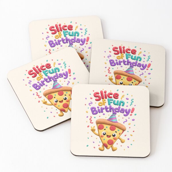 Item preview, Cute Pizza Birthday Party | Kawaii 3D Fast Food Party Art designed and sold by Moons Studio.