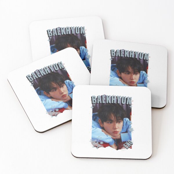 Item preview, EXOO Baekhyun Kpop Solo Artist Black and White Collage Digital Art Portrait designed and sold by AJUNICE STUDIO.