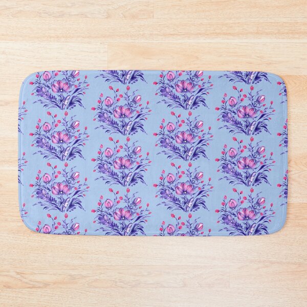 Item preview, Purple-pink flowers, Ukraine art, Petrykivka style, author's drawing designed and sold by Sunflower-7.