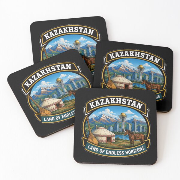 Item preview, Kazakhstan – Land of Endless Horizons designed and sold by GnuArt.