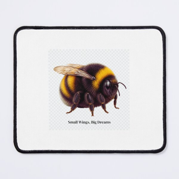 Item preview, Chubby Bee with Tiny Wings — Small Wings Big Dreams Cute Bee Gift designed and sold by EHSANKARAAN.