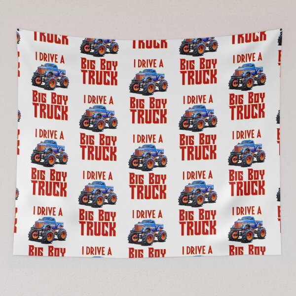 Item preview, I Drive a Big Boy Truck (on White) designed and sold by PawsitiveMum3.