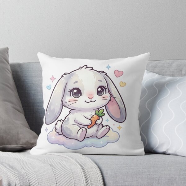 Item preview, Cute Bunny with Carrot Sticker PNG designed and sold by Rasha-flow.