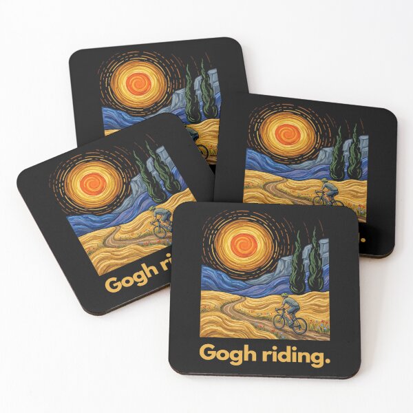 Item preview, Gogh Riding. Cyclist Van Gogh Art Painter Hobby designed and sold by SofenArt.