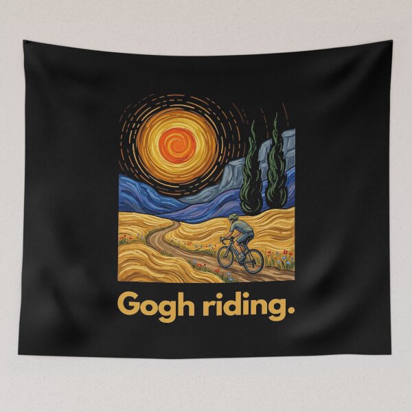 Item preview, Gogh Riding. Cyclist Van Gogh Art Painter Hobby designed and sold by SofenArt.