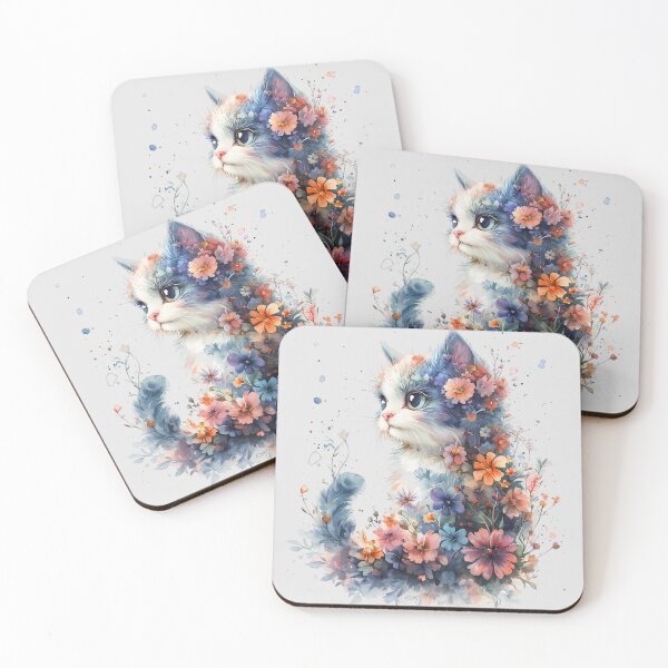 Item preview, Garden Cat in Bloom designed and sold by FloreDreamStudio.