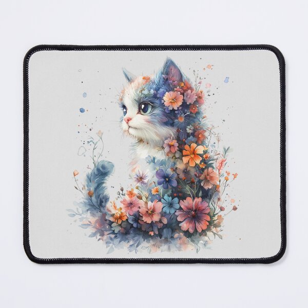 Item preview, Garden Cat in Bloom designed and sold by FloreDreamStudio.