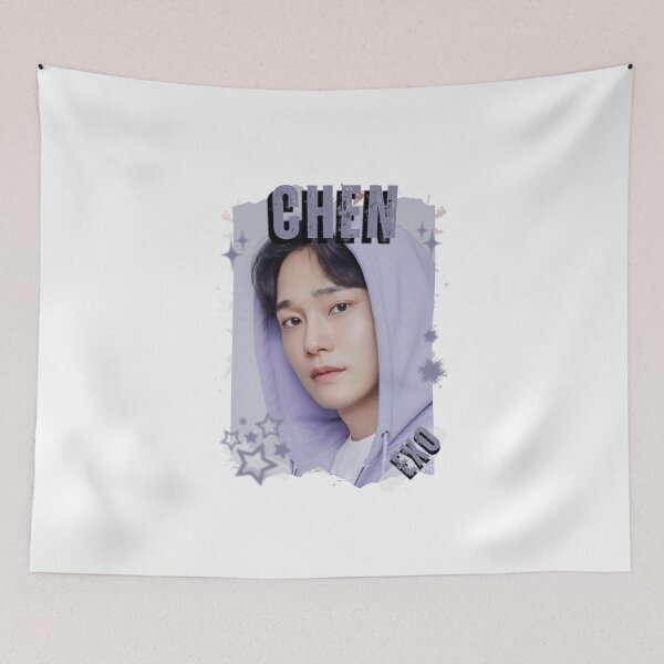 Artikelvorschau, EXOO Chen Kpop Solo-Künstler Schwarz-Weiß-Collage Digitales Kunstporträt entworfen und verkauft von AJUNICE STUDIO.