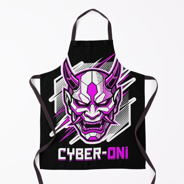 Item preview, Cyberpunk Oni Mask Japanese Demon Streetwear Graphic designed and sold by EKHOAISTORE.