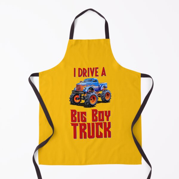 Item preview, I Drive a Big Boy Truck (on Yellow) designed and sold by PawsitiveMum3.