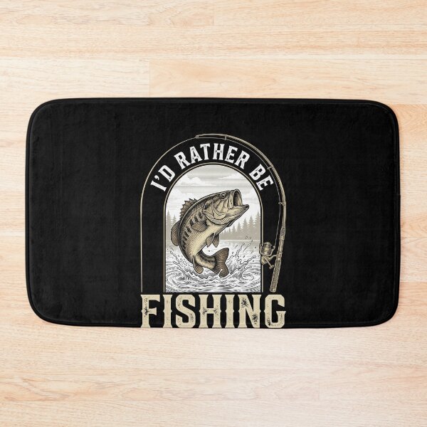Item preview, I'd Rather Be Fishing Angler Fisherman Bass Hobby designed and sold by SofenArt.