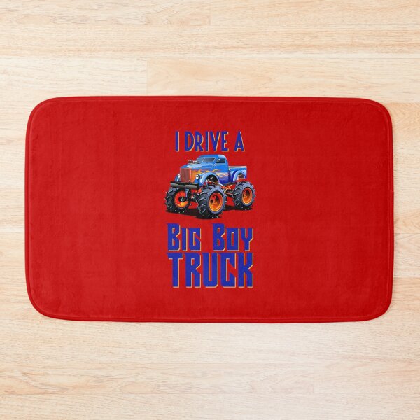 Item preview, I Drive a Big Boy Truck (on Red) designed and sold by PawsitiveMum3.