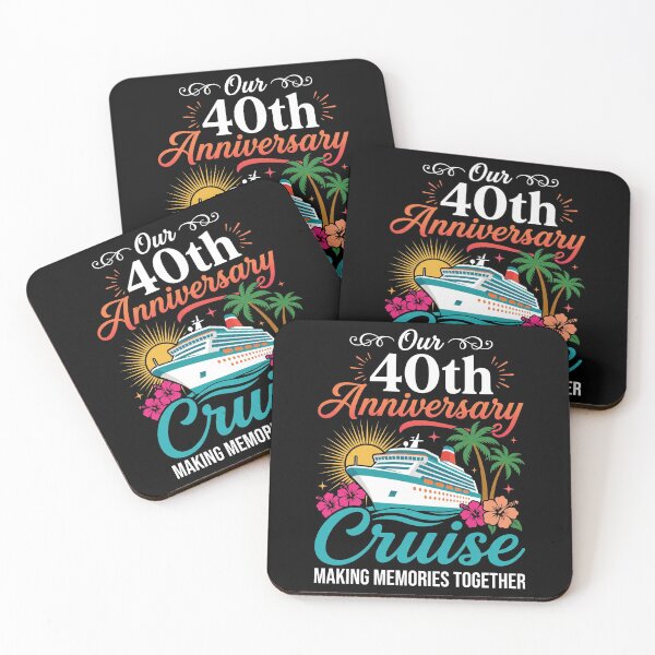 Item preview, Our 40th Anniversary Cruise Making Memories Together Ruby Anniversary Couple Celebration designed and sold by SofenArt.