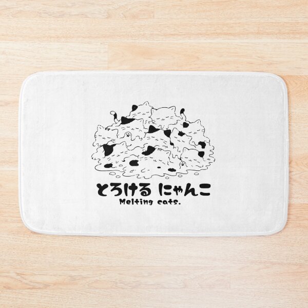 Item preview, Melting Cats Japanese Kawaii Cat Gift Funny Cat Lover Cute Cat Pile Animal Art designed and sold by medicalkinoko.