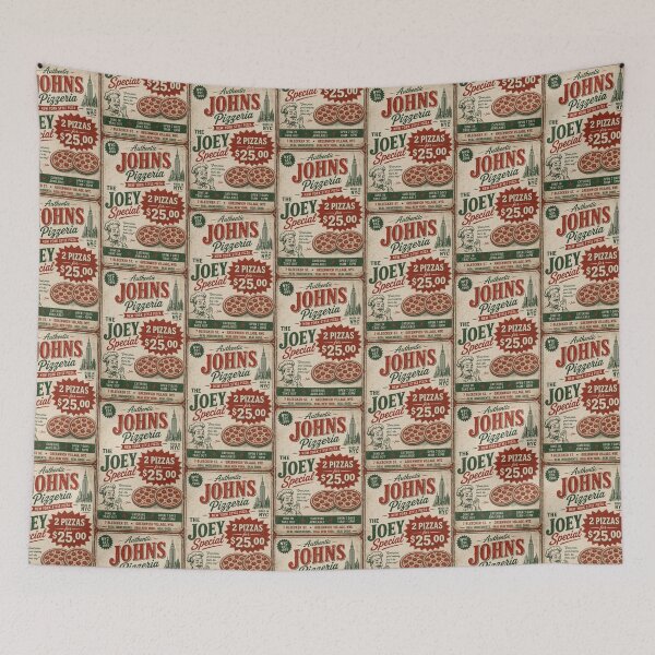 Item preview, Joey's Pizza NYC Fan Art Vintage Pizzeria Poster | New York Sitcom Inspired Design designed and sold by TheStephanieRome.