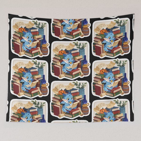Item preview, Reading Dragon | Cozy Fantasy Book Lover designed and sold by AillustriaAK.