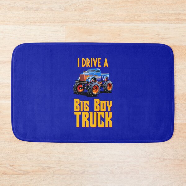 Item preview, I Drive a Big Boy Truck (on Blue) designed and sold by PawsitiveMum3.