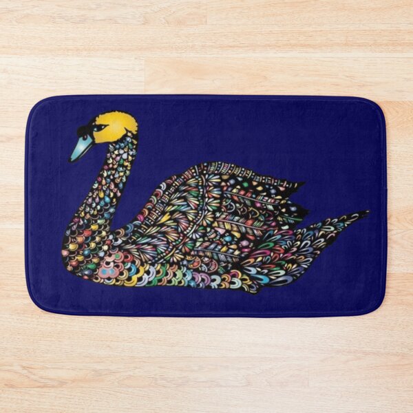 Item preview, Mosaic Swan | Colorful Elegant Bird Art designed and sold by Rawafi Art Studio.
