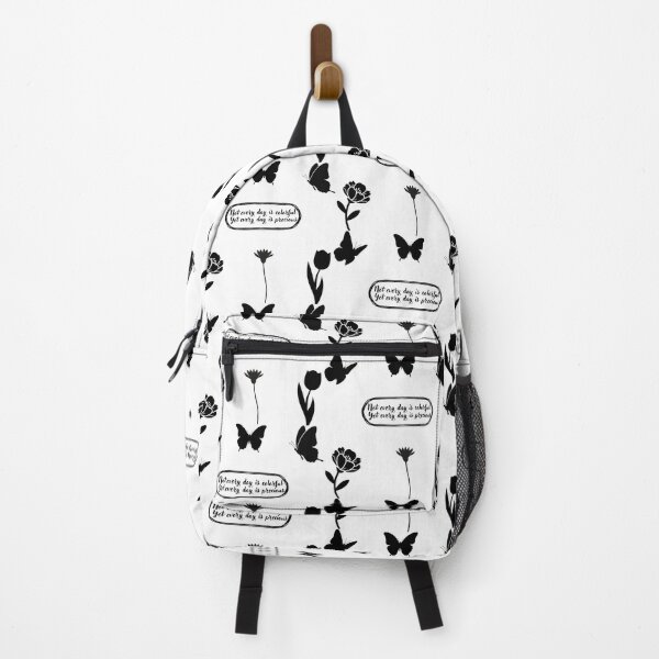 Item preview, Minimalist Butterfly and Flower Silhouette motivation sticker – Dark Aesthetic sticker designed and sold by Art IN Pack.