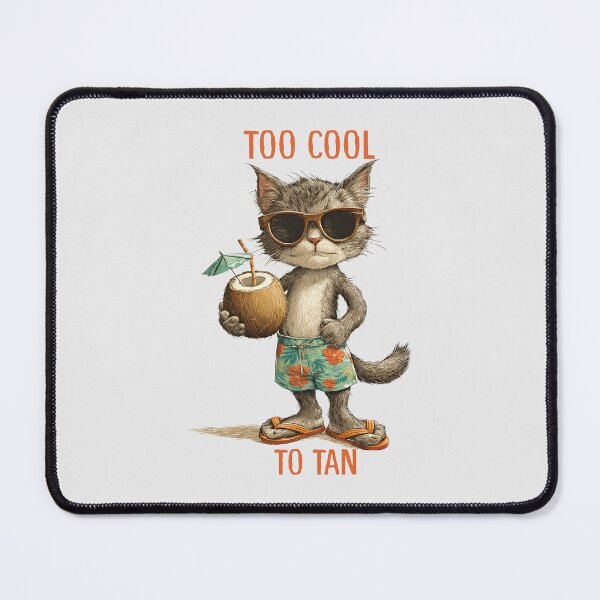 Item preview, Too Cool To Tan Cat designed and sold by Whereiskim.