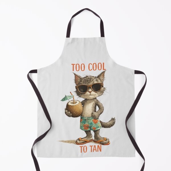 Item preview, Too Cool To Tan Cat designed and sold by Whereiskim.